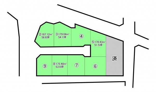 福山市駅家町大字中島、土地の間取り画像です