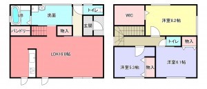 福山市、新築一戸建ての間取り画像です