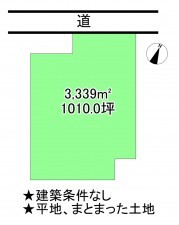 福山市新市町大字下安井、土地の間取り画像です