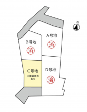 福山市駅家町大字法成寺、土地の間取り画像です