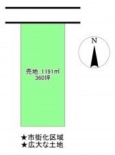 福山市、土地の間取り画像です