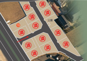 福山市加茂町字上加茂、土地の間取り画像です