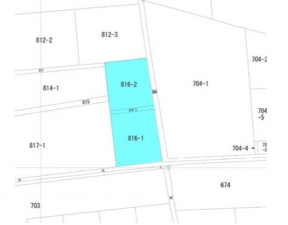 福山市御幸町大字森脇、土地の間取り画像です
