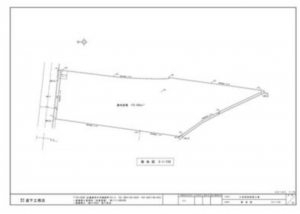 福山市新市町大字新市、土地の間取り画像です