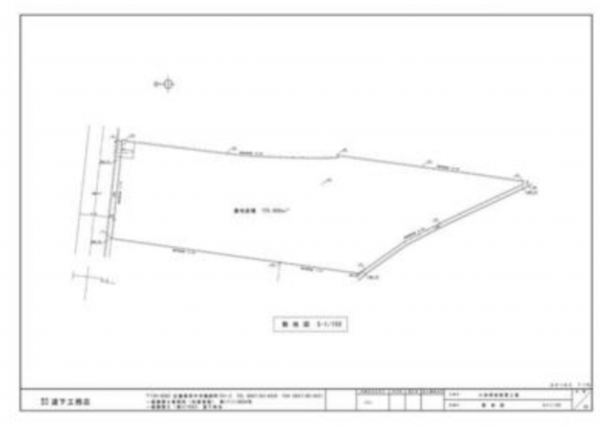 福山市新市町大字新市、土地の間取り画像です
