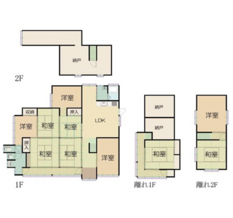 府中市、中古一戸建ての間取り画像です