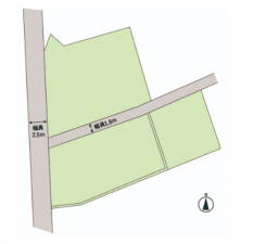 福山市加茂町字芦原、土地の間取り画像です