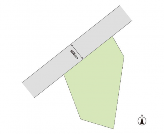福山市加茂町字芦原、土地の間取り画像です