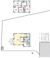 福山市、中古一戸建ての間取り画像です