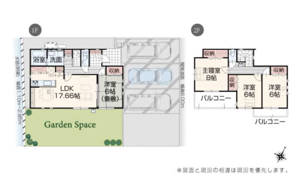 福山市、新築一戸建ての間取り画像です