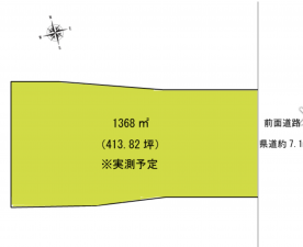府中市広谷町、土地の間取り画像です