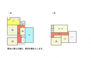 府中市土生町、中古一戸建ての間取り画像です