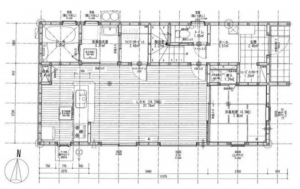 福山市、新築一戸建ての間取り画像です