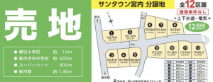 福山市新市町大字宮内、土地の画像です