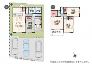 府中市元町、新築一戸建ての間取り画像です