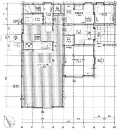 府中市高木町、新築一戸建ての間取り画像です