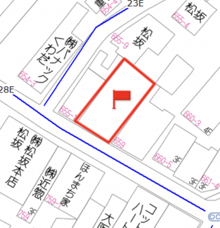 府中市府中町、土地の間取り画像です