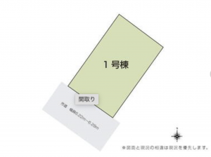 福山市山手町、土地の間取り画像です