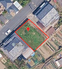 福山市坪生町南、土地の間取り画像です