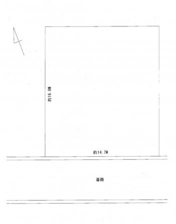 福山市幕山台、土地の間取り画像です