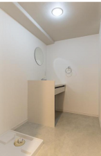 福山市日吉台、マンションの洗面画像です