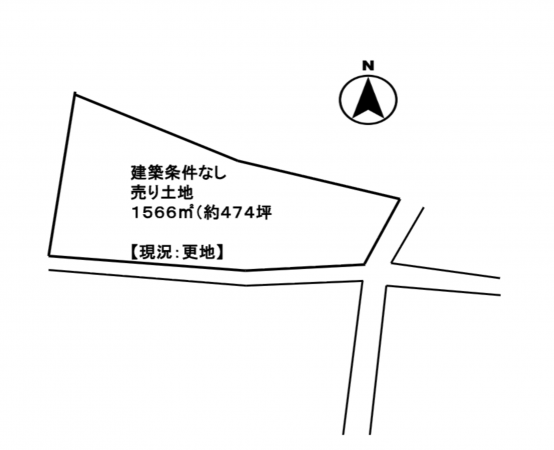 福山市駅家町大字江良、土地の間取り画像です