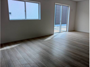 福山市水呑町、新築一戸建ての居間画像です