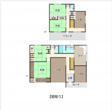 福山市西深津町、土地の間取り画像です