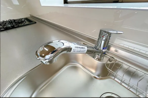 福山市坪生町、中古一戸建ての洗面画像です