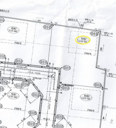 福山市御幸町大字森脇、土地の間取り画像です