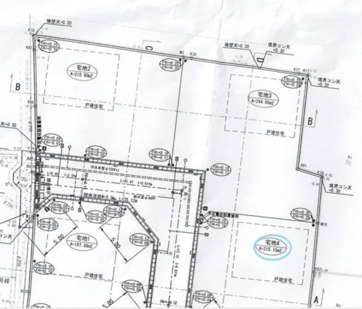 福山市御幸町大字森脇、土地の間取り画像です
