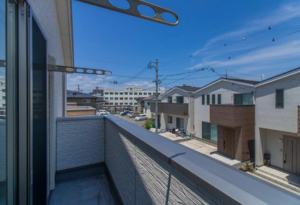 福山市草戸町、中古一戸建てのバルコニー画像です