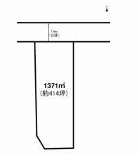福山市駅家町大字上山守、土地の間取り画像です