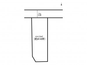 福山市駅家町大字上山守、土地の間取り画像です