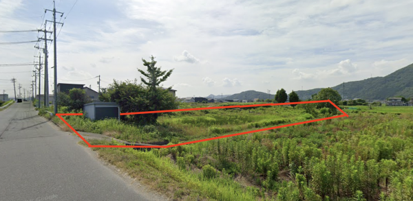 福山市駅家町大字上山守、土地の画像です