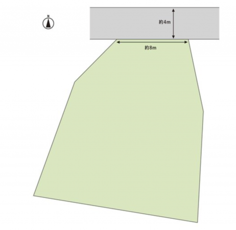福山市加茂町字中野、土地の間取り画像です