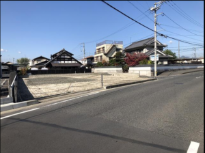 福山市御幸町大字森脇、土地の前面道路を含む現地写真画像です