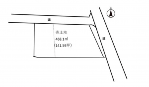 福山市御幸町大字森脇、土地の間取り画像です