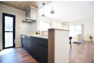 福山市神村町、中古一戸建てのキッチン画像です