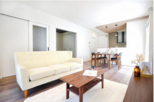 福山市神村町、中古一戸建ての居間画像です