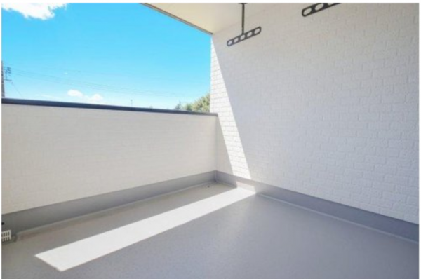 福山市神村町、中古一戸建てのバルコニー画像です