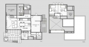 福山市南本庄、新築一戸建ての間取り画像です
