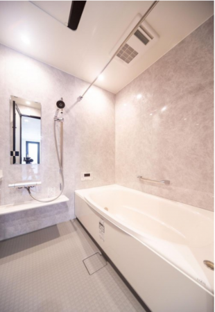 福山市南本庄、新築一戸建ての風呂画像です