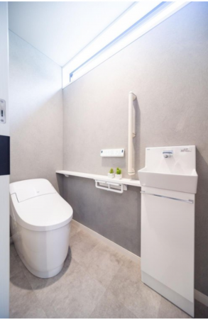 福山市南本庄、新築一戸建てのトイレ画像です