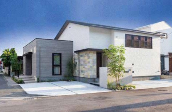 福山市南本庄、新築一戸建ての外観画像です