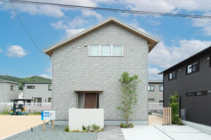 福山市大門町大門、新築一戸建ての外観画像です