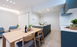 福山市大門町大門、新築一戸建てのキッチン画像です