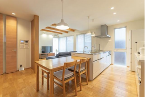 福山市新涯町、中古一戸建てのキッチン画像です