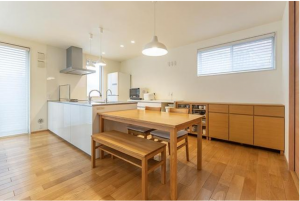 福山市新涯町、中古一戸建てのキッチン画像です