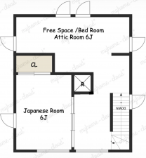 福山市加茂町字中野、中古一戸建ての間取り画像です